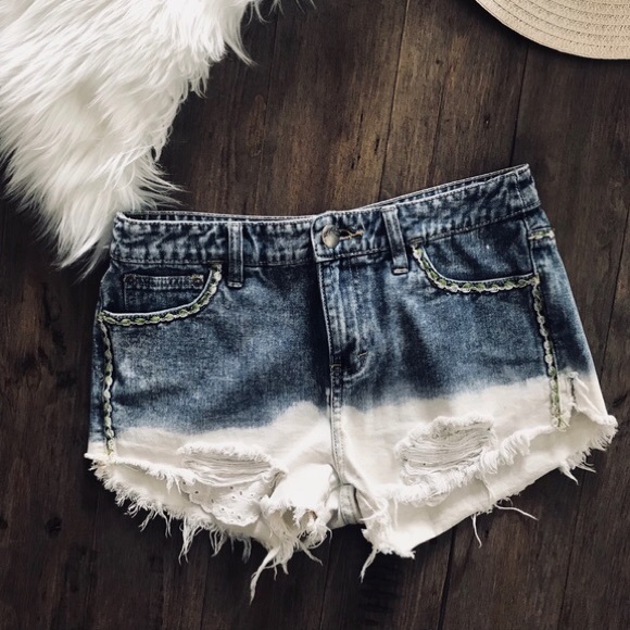 Free People Pants - Free People | Dip Dye Denim Shorts